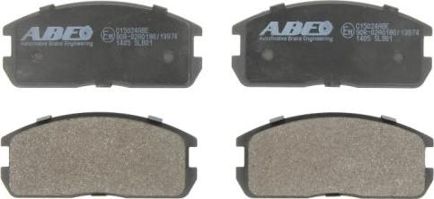 ABE C15024ABE - Гальмівні колодки, дискові гальма autozip.com.ua
