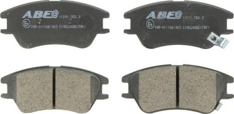 ABE C10520ABE - Гальмівні колодки, дискові гальма autozip.com.ua
