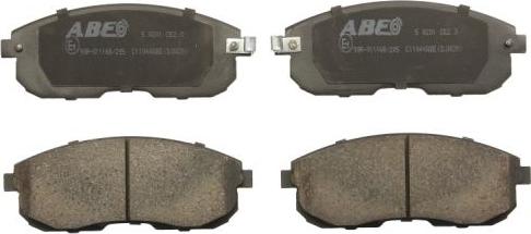 ABE C11044ABE - Гальмівні колодки, дискові гальма autozip.com.ua
