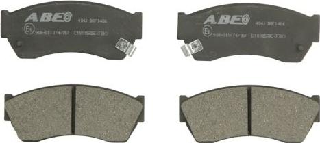 ABE C18005ABE - Гальмівні колодки, дискові гальма autozip.com.ua