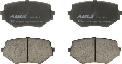 ABE C18001ABE - Гальмівні колодки, дискові гальма autozip.com.ua