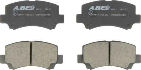 ABE C18002ABE - Гальмівні колодки, дискові гальма autozip.com.ua