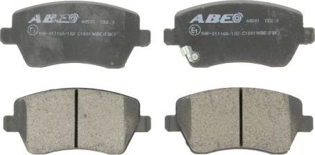 ABE C18019ABE - Гальмівні колодки, дискові гальма autozip.com.ua