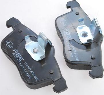 ABE C1X033ABE - Гальмівні колодки, дискові гальма autozip.com.ua