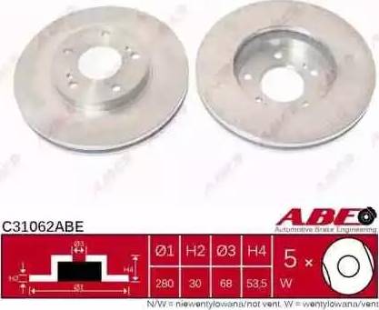 ABE C31062ABE - Гальмівний диск autozip.com.ua