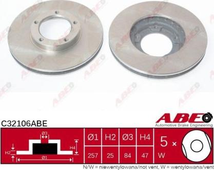 ABE C32106ABE - Гальмівний диск autozip.com.ua