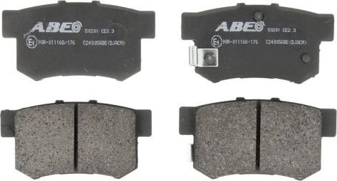 ABE C24005ABE - Гальмівні колодки, дискові гальма autozip.com.ua