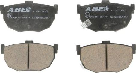 ABE C21026ABE - Гальмівні колодки, дискові гальма autozip.com.ua