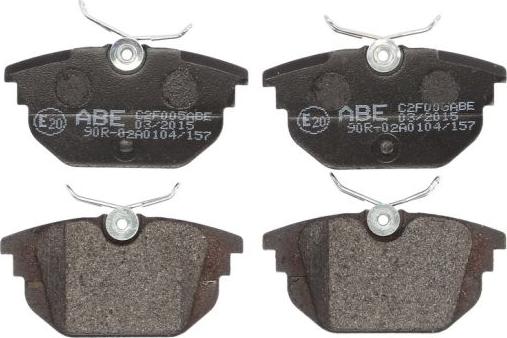ABE C2F005ABE - Гальмівні колодки, дискові гальма autozip.com.ua