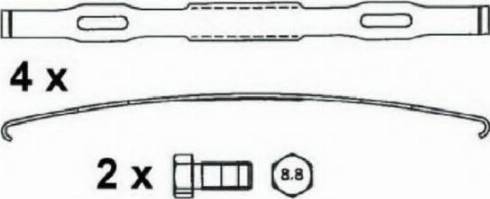 ABEX G6950 - Гальмівні колодки, дискові гальма autozip.com.ua