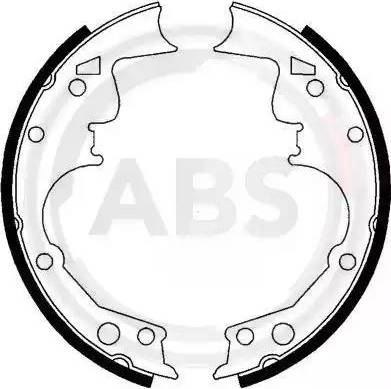 A.B.S. 40472 - Комплект гальм, барабанний механізм autozip.com.ua