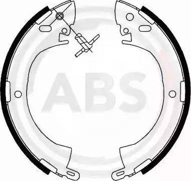 A.B.S. 40524 - Комплект гальм, барабанний механізм autozip.com.ua