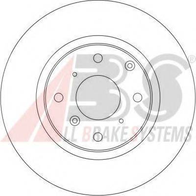 A.B.S. 15627 OE - Гальмівний диск autozip.com.ua