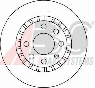 A.B.S. 15878 OE - Гальмівний диск autozip.com.ua