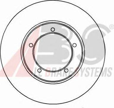 A.B.S. 15758 OE - Гальмівний диск autozip.com.ua