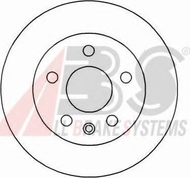 A.B.S. 16887 OE - Гальмівний диск autozip.com.ua