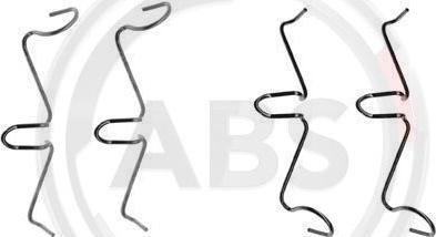 A.B.S. 0989Q - Комплектуючі, колодки дискового гальма autozip.com.ua