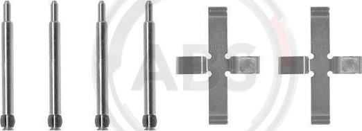 A.B.S. 0980Q - Комплектуючі, колодки дискового гальма autozip.com.ua