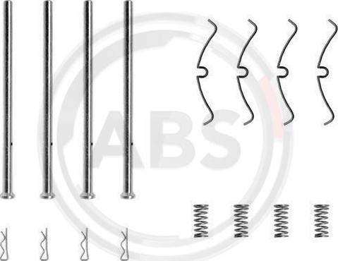 A.B.S. 0920Q - Комплектуючі, колодки дискового гальма autozip.com.ua