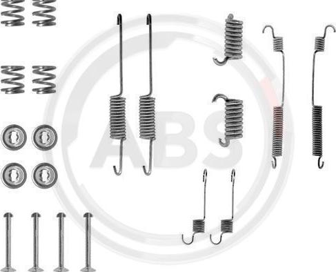 A.B.S. 0599Q - Комплектуючі, барабанний гальмівний механізм autozip.com.ua