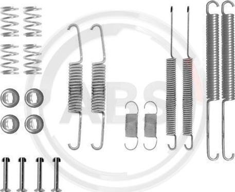A.B.S. 0598Q - Комплектуючі, барабанний гальмівний механізм autozip.com.ua