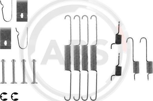 A.B.S. 0636Q - Комплектуючі, барабанний гальмівний механізм autozip.com.ua