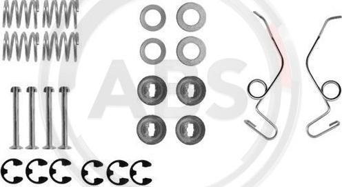 A.B.S. 0625Q - Комплектуючі, барабанний гальмівний механізм autozip.com.ua
