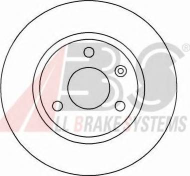 A.B.S. 16145 OE - Гальмівний диск autozip.com.ua