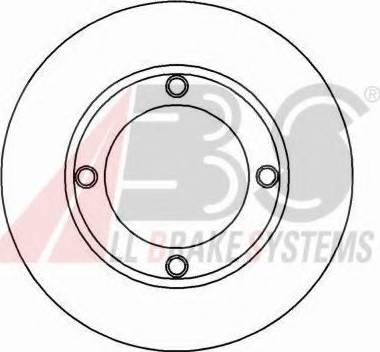 A.B.S. 15025 OE - Гальмівний диск autozip.com.ua