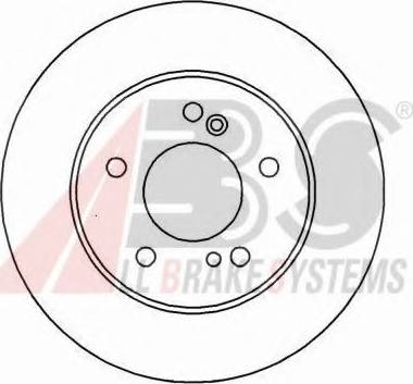 A.B.S. 16450 OE - Гальмівний диск autozip.com.ua