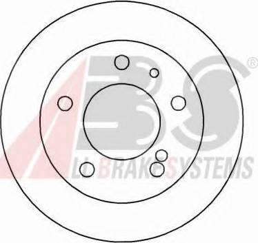 A.B.S. 15409 OE - Гальмівний диск autozip.com.ua