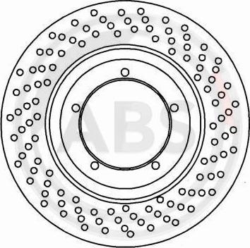 A.B.S. 15808 - Гальмівний диск autozip.com.ua