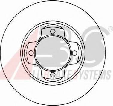 A.B.S. 15874 OE - Гальмівний диск autozip.com.ua