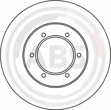 A.B.S. 16910 - Гальмівний диск autozip.com.ua