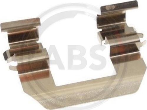A.B.S. 1693Q - Комплектуючі, колодки дискового гальма autozip.com.ua