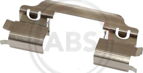 A.B.S. 1649Q - Комплектуючі, колодки дискового гальма autozip.com.ua