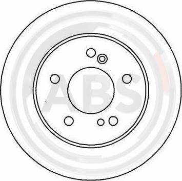 A.B.S. 16450 - Гальмівний диск autozip.com.ua