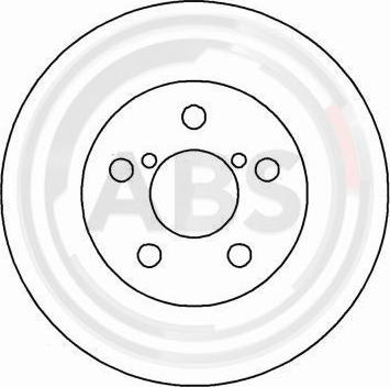A.B.S. 16554 - Гальмівний диск autozip.com.ua