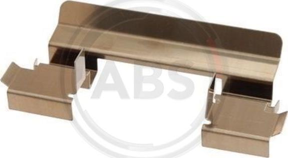 A.B.S. 1655Q - Комплектуючі, колодки дискового гальма autozip.com.ua