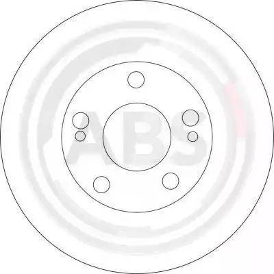 A.B.S. 16672 - Гальмівний диск autozip.com.ua