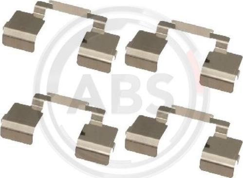 A.B.S. 1609Q - Комплектуючі, колодки дискового гальма autozip.com.ua