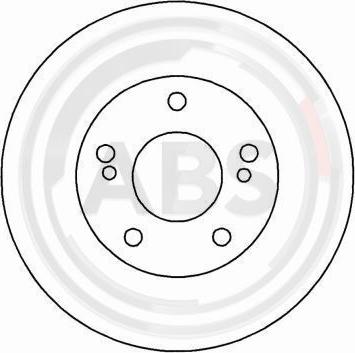 A.B.S. 16040 - Гальмівний диск autozip.com.ua
