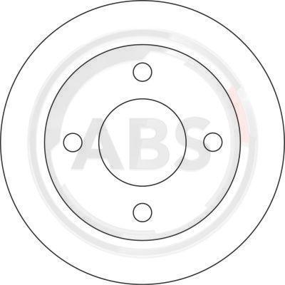 A.B.S. 16065 - Гальмівний диск autozip.com.ua