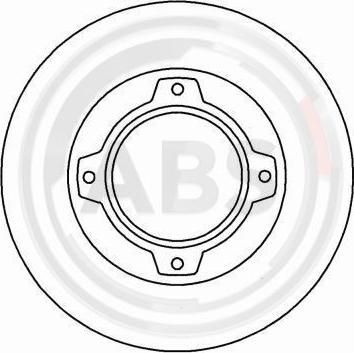 A.B.S. 16011 - Гальмівний диск autozip.com.ua