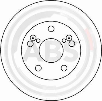 A.B.S. 16158 - Гальмівний диск autozip.com.ua