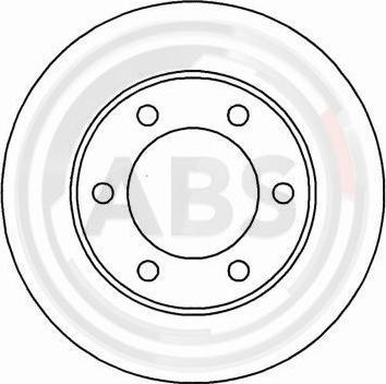 A.B.S. 16897 - Гальмівний диск autozip.com.ua