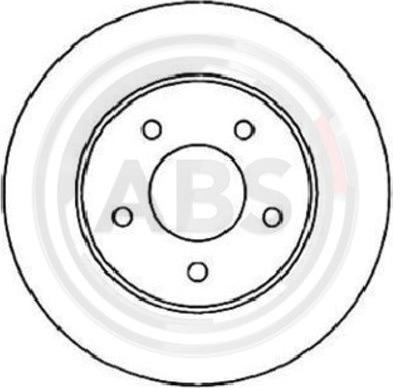 A.B.S. 16360 - Гальмівний диск autozip.com.ua