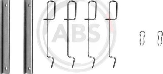 A.B.S. 1051Q - Комплектуючі, колодки дискового гальма autozip.com.ua