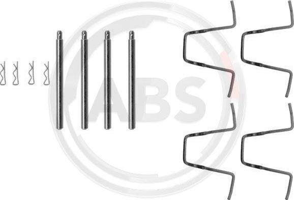 A.B.S. 1010Q - Комплектуючі, колодки дискового гальма autozip.com.ua