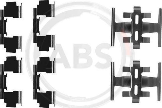 A.B.S. 1088Q - Комплектуючі, колодки дискового гальма autozip.com.ua